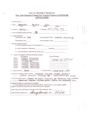 Mississippi Educator License Application