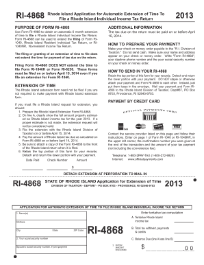 Rhode Island Form RI-4868