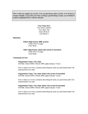 Resume Template