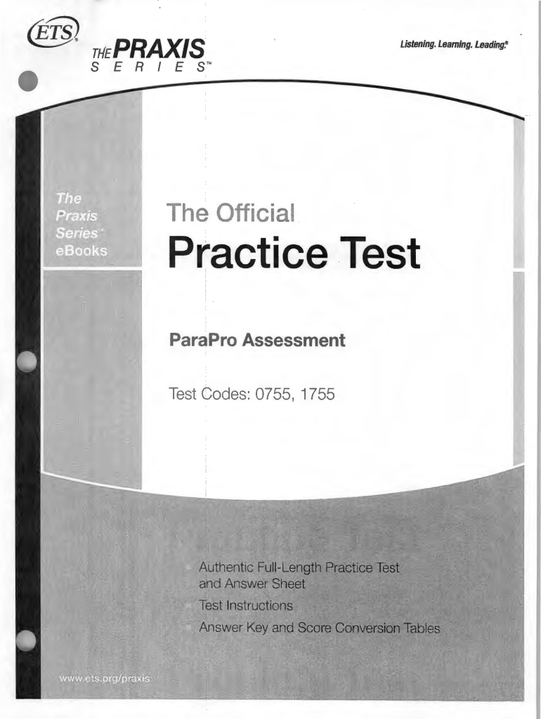 Paraprofessional Test Fill Online, Printable, Fillable, Blank PDFfiller pdfFiller