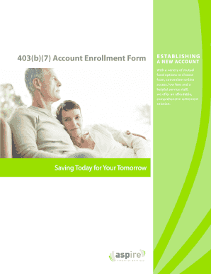 403(b)(7) Account Enrollment Form