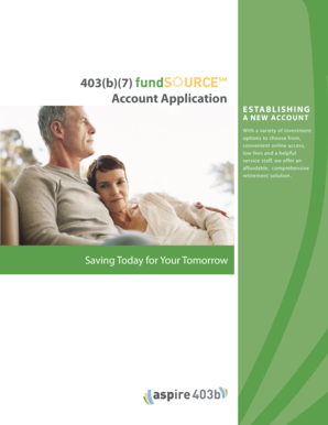 403(b)(7) Account Application