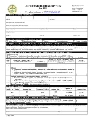 Unified Carrier Registration Form
