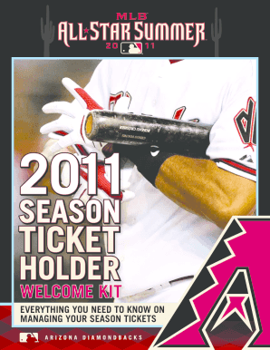 Arizona Diamondbacks Season Ticket Holder Welcome Kit