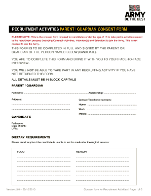 how to write attestation of parent guardian consent form