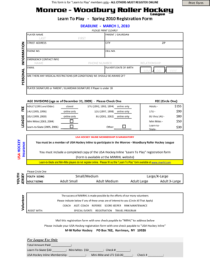 Hockey score sheet pdf download - MWRHL_RegForm_Spring_2010.xls