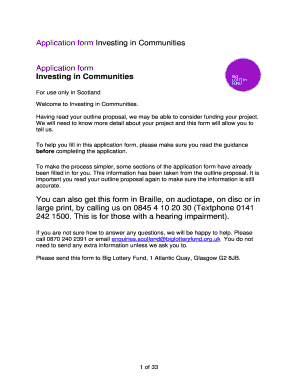 Investing in Communities Application Form