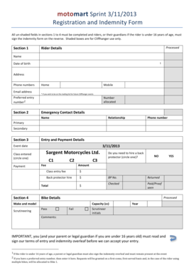 2013 motomart Sprint Entry Form - The Gladstone Cliffhanger and 1 ... - cliffhanger org