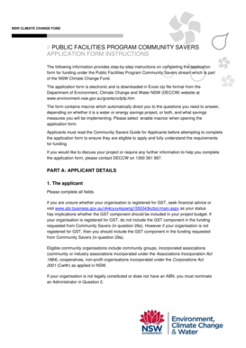 NSW Climate Change Fund Application Form