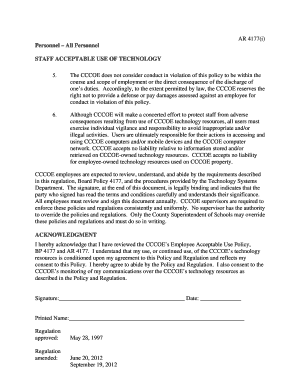 CCCOE Staff Acceptable Use of Technology Policy