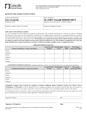 Beneficiary Designation Form