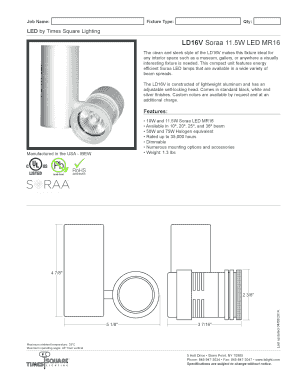 LD16V Spec Sheet - Times Square Lighting
