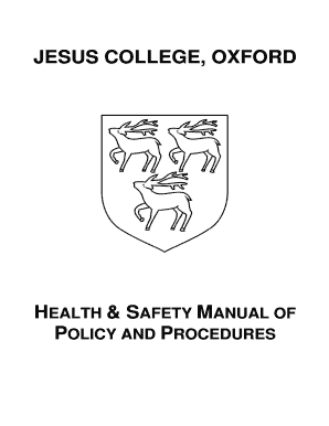 Hotel health and safety policy - jesus college oxford intranet