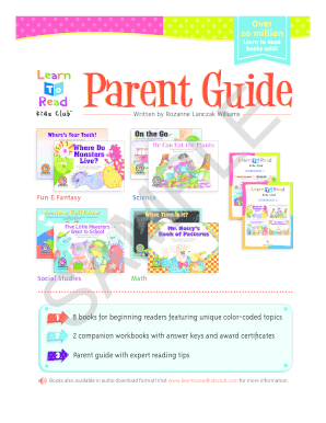 Learn to Read Parent Guide SAMPLE - Creative Teaching Press