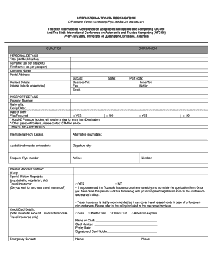 International Travel Booking Form - FINAL - uic09 itee uq edu