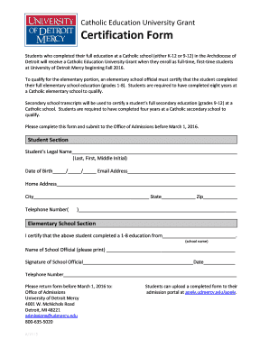 Parenting action plan example - Certification Form - St Valentine School