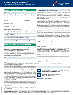 Mainova Erdgas KlimaPlus Additional Agreement