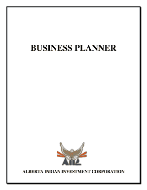 Weekly hourly calendar printable - BUSINESS PLANNER - Alberta Indian Investment Corporation