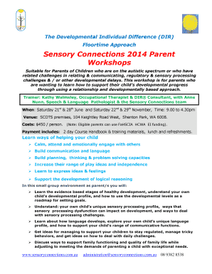 Values inventory worksheet - The Developmental Individual Difference DIR Floortime