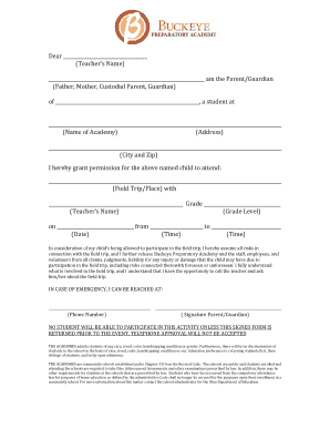 Buckeye Prep field trip permission slip.pdf - Buckeye Prep Academy - buckeyeprep