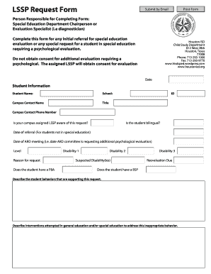 Person Responsible for Completing Form Evaluation