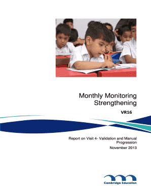 Report format template - Report on Visit 4 Validation and Manual - pesrp edu