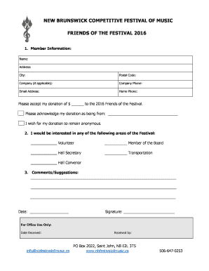 Donor Recognition Form 2016 PDF - New Brunswick Competitive ... - nbfestivalofmusic