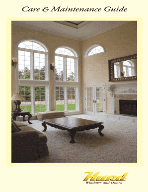 Care and Maintenance Full Brochure (pdf) - Hurd Windows and Doors