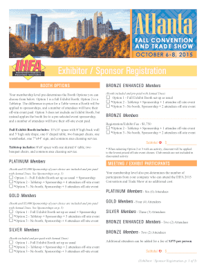 Exhibitor / Sponsor Registration - IHFA
