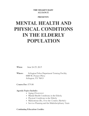 THE SHAKEN BABY ALLIANCE PRESENTS MENTAL HEALTH AND - shakenbaby