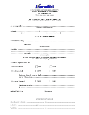 ATTESTATION DE RESIDENCE ET CELIBAT DOSSIER DE MARIAGEdoc