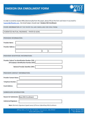 fillable online federated mutual insurance 41041 era enrollment federated mutual insurance