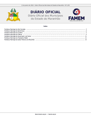 11 de janeiro de 2016 Dirio Ocial dos Municpios do Estado do Maranho N1 - diario famem org