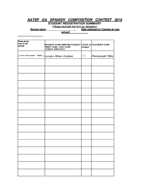 Certificate of coordinatorship deped editable - BAATSPb bGAb SPANISH COMPOSITION CONTEST 2016 STUDENT