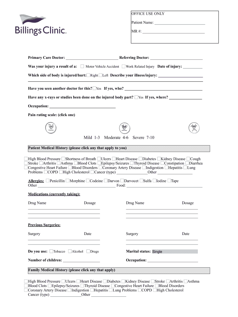 billings clinic medical records Preview on Page 1