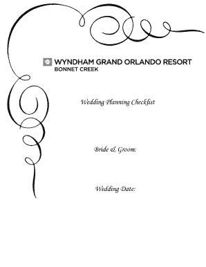 Wedding Planning Checklist Bride amp Groom Wedding Date