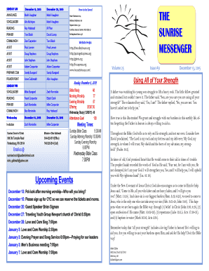 ANNOUNCE Mark Vaughan Mark Vaughan bSUNRISEb - sunrise-church-of-christ