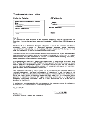 Letter of acceptance contract - Treatment Advice Letter - bintranetbbsheffieldccgbbnhsbbukb - intranet sheffieldccg nhs