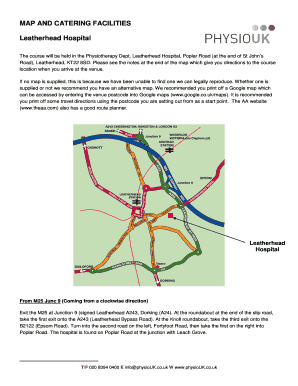 Leatherhead Hospital Map - Fill Online, Printable, Fillable, Blank ...