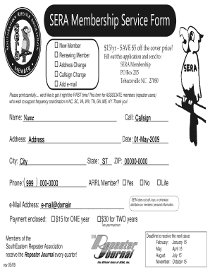 BSERAb Membership Service Form
