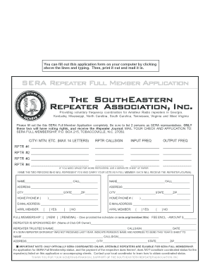 SERA band plan - The SouthEastern Repeater Association, Inc.