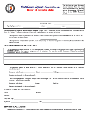 Of your repeater Send it to your address shown on the