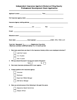 BIIABKCb Professional Development Grant Application