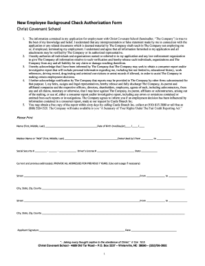 employee background check form authorization edit fill print background authorization form for employment