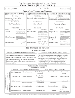 Dresden rpg fillable city sheet form