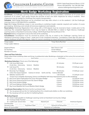 Apa essay format - Merit Badge Workshop Registration Form - Normal IL