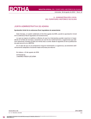 Junta administrativa de adana - Diputaci n Foral de lava