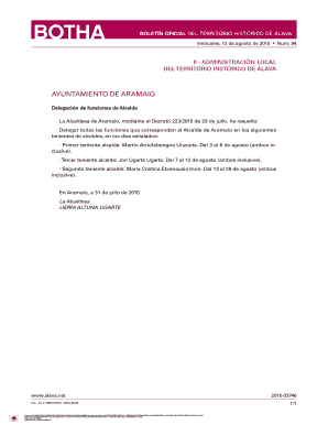 Delegaci n de funciones de alcalde ... - Diputaci n Foral de lava