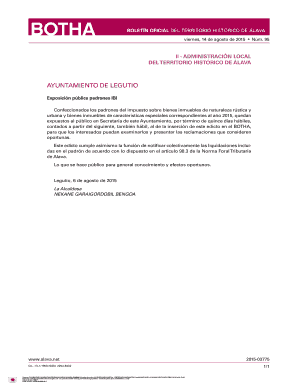 Exposici n p blica padrones IBI ... - Diputaci n Foral de lava