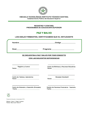 Registro y Control - itc edu